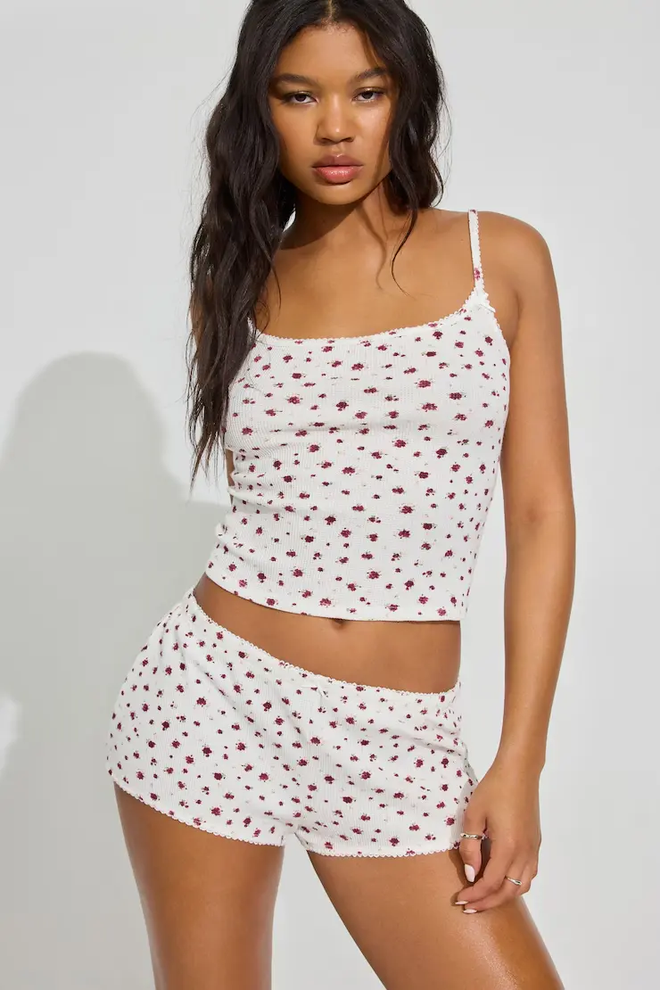 Waffle Picot Shorts - Image 3