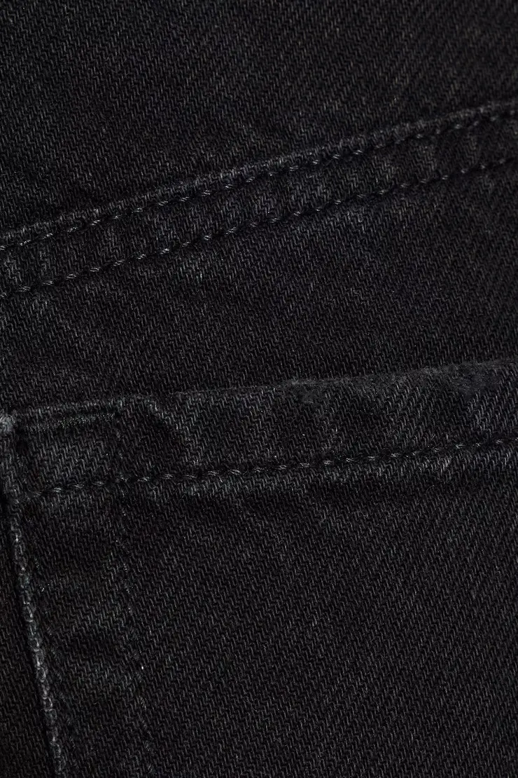 Denim Relaxed A-Line Shorts - Image 4