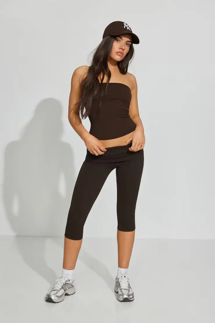 Active Foldover Capris