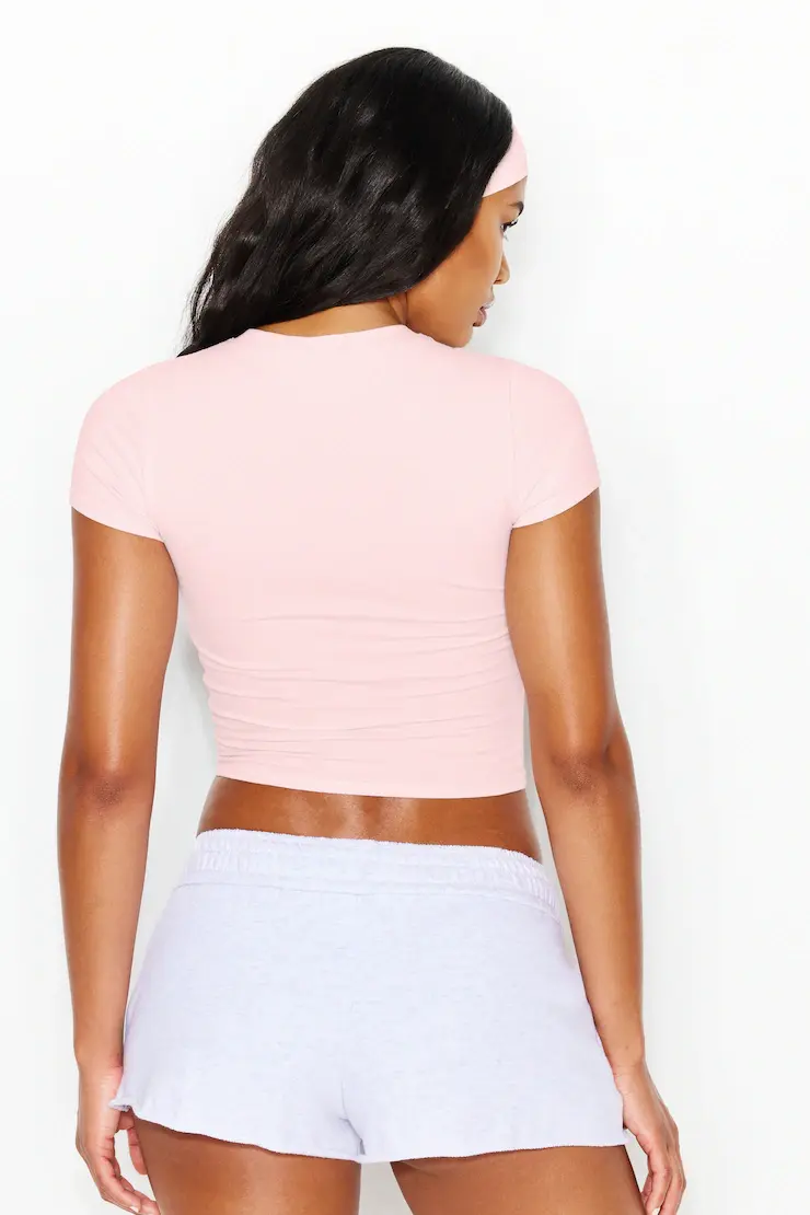 Supersoft Crewneck Cropped T-Shirt - Image 4