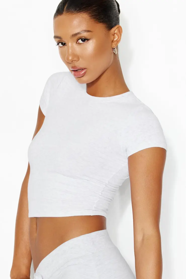 Supersoft Crewneck Cropped T-Shirt - Image 4