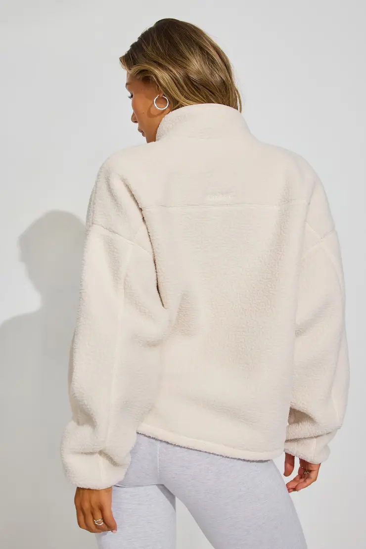 Sherpa Fleece Full Zip Jacket - Image 3