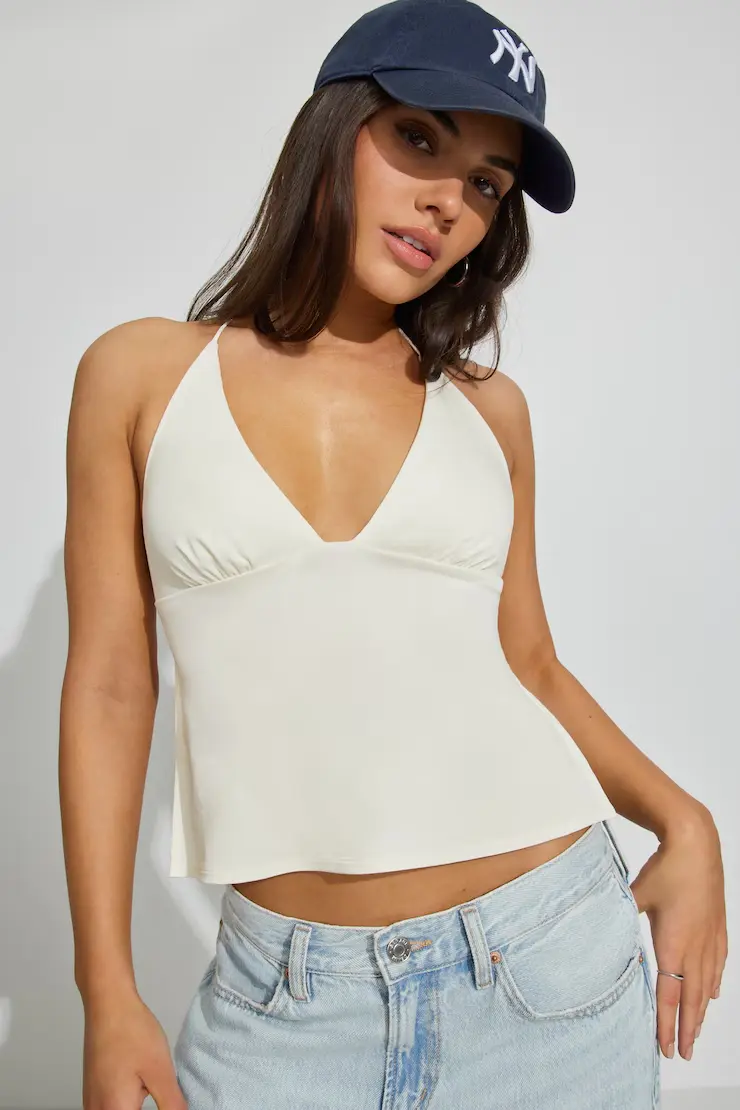 Celine Tie Back Apron Top - Image 2