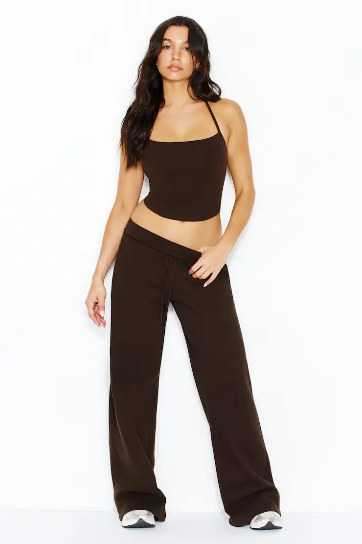 Stretchterry Open Back Halter Top - Image 2