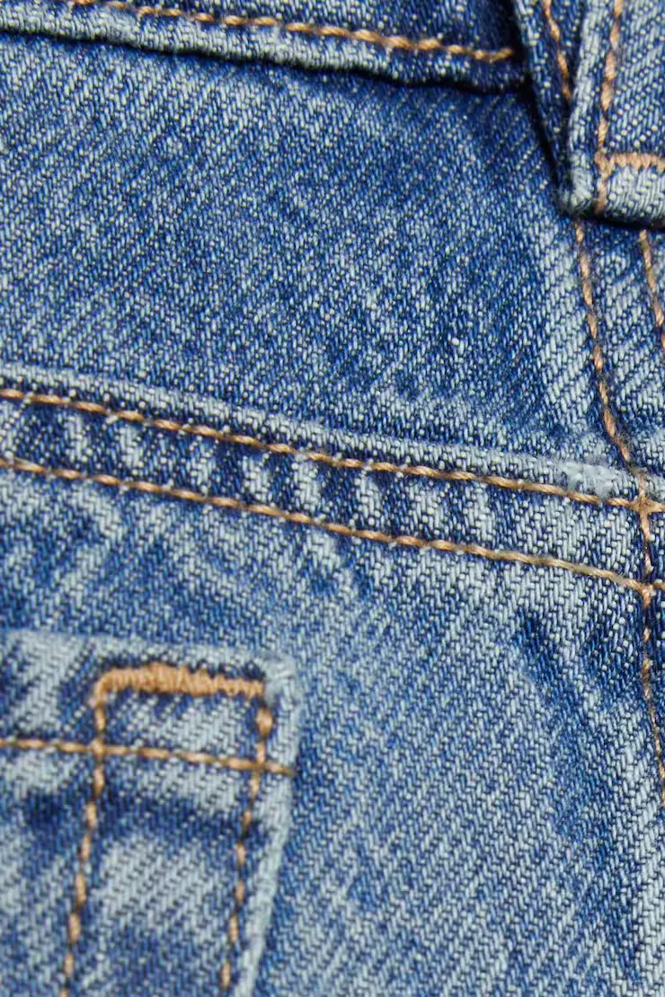 Denim Cut Off A-Line Skort - Image 4