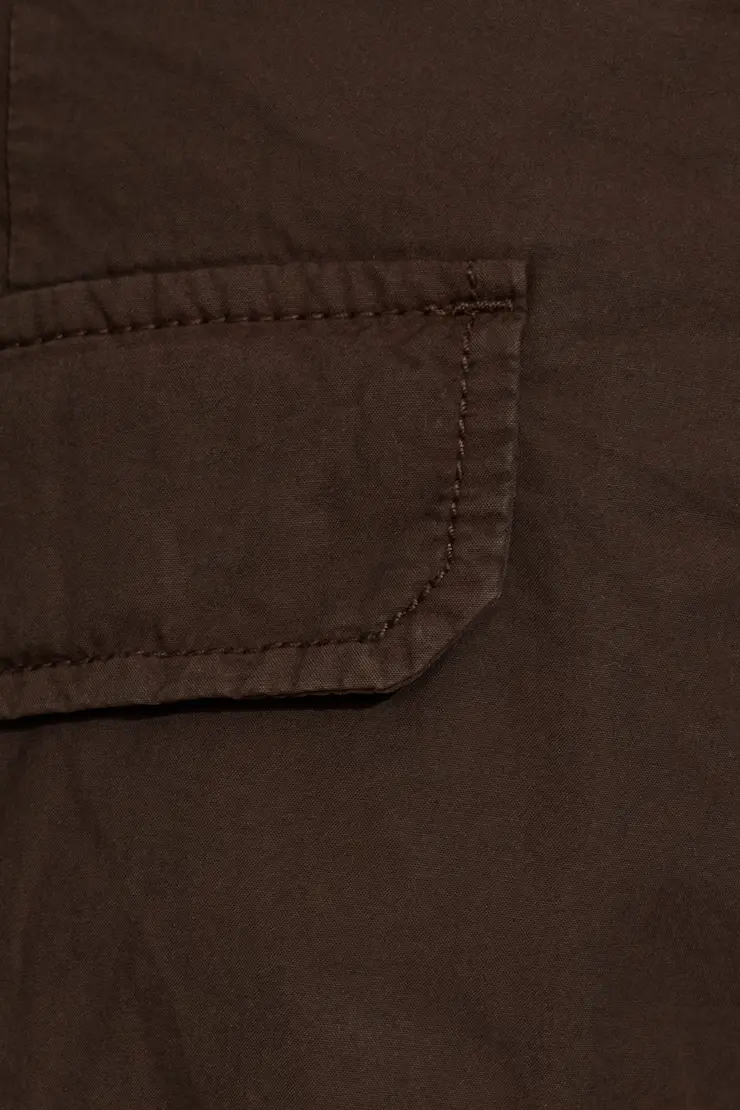 Low Rise Baggy Poplin Cargo Pants - Image 4