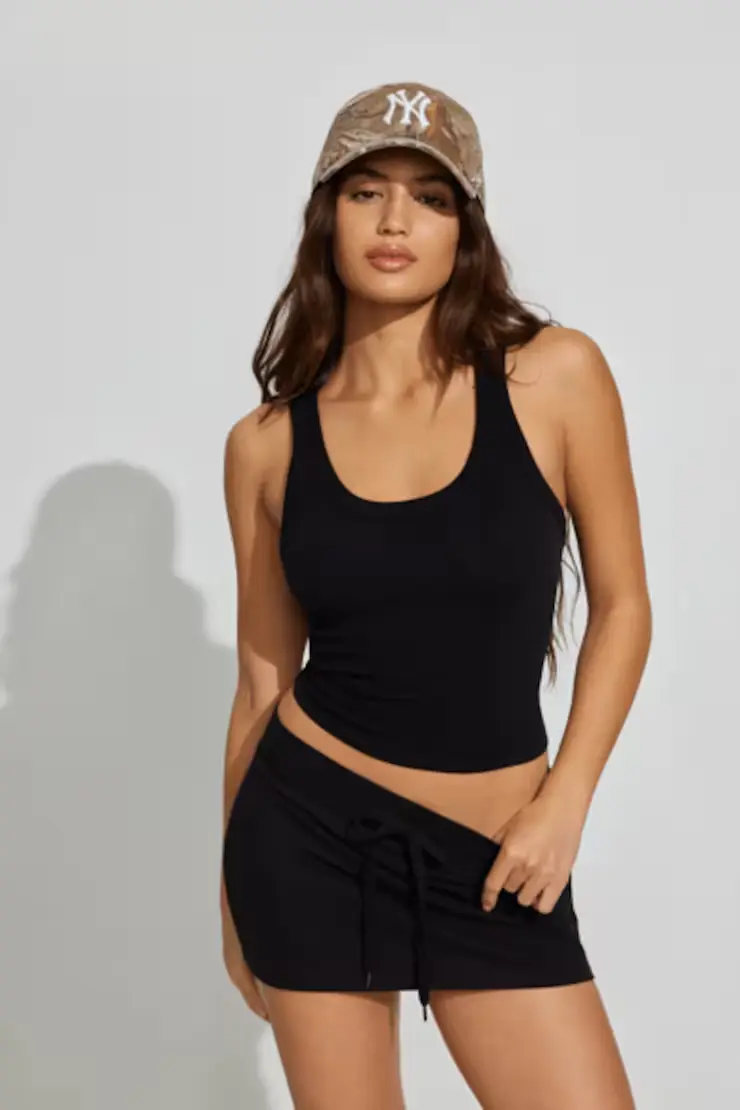 Scoop Neck Cotton Cami Top