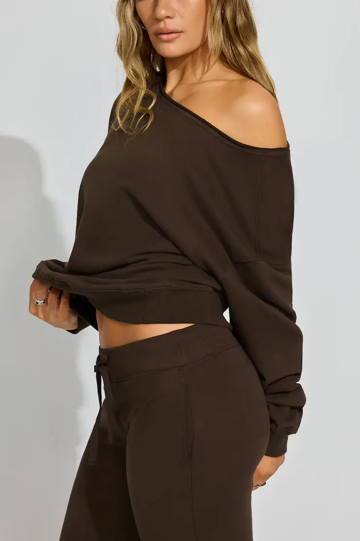 Softterry Off Shoulder Sweatshirt - Image 2
