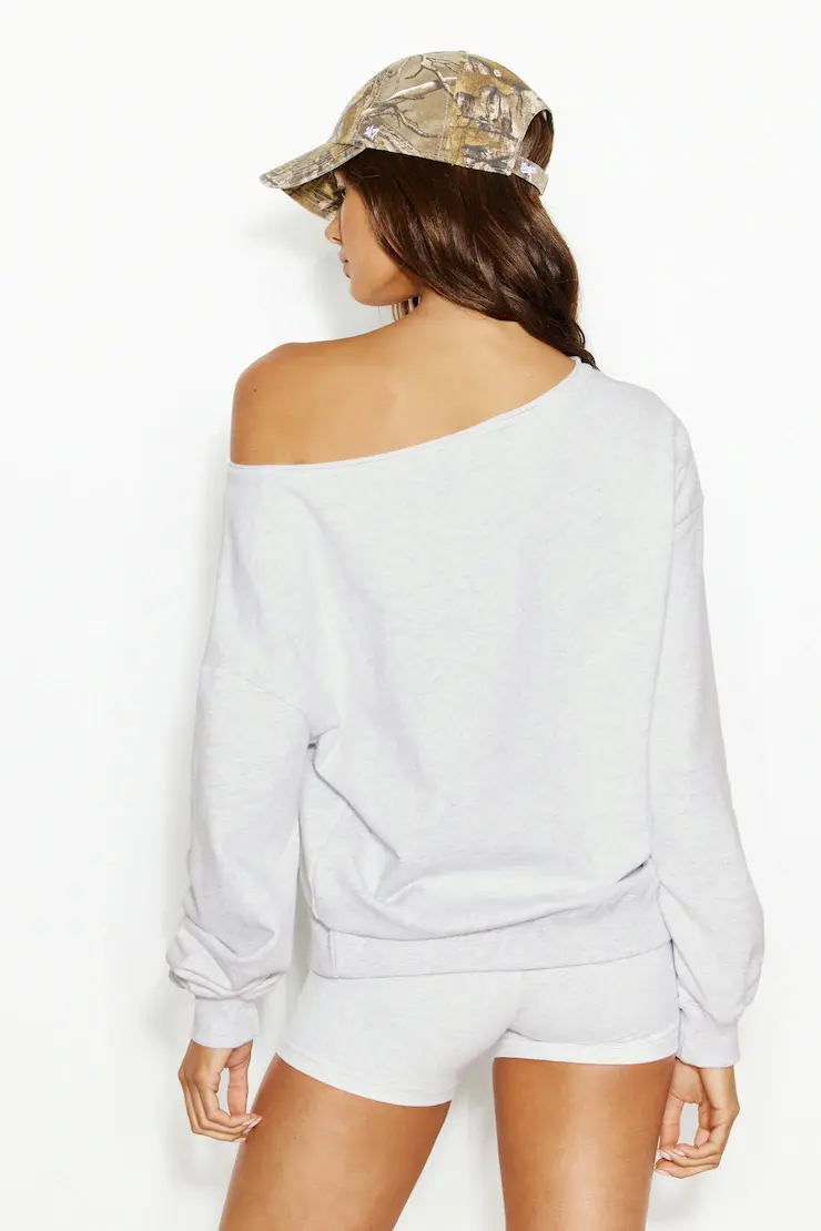 Softterry Off Shoulder Sweatshirt - Image 5