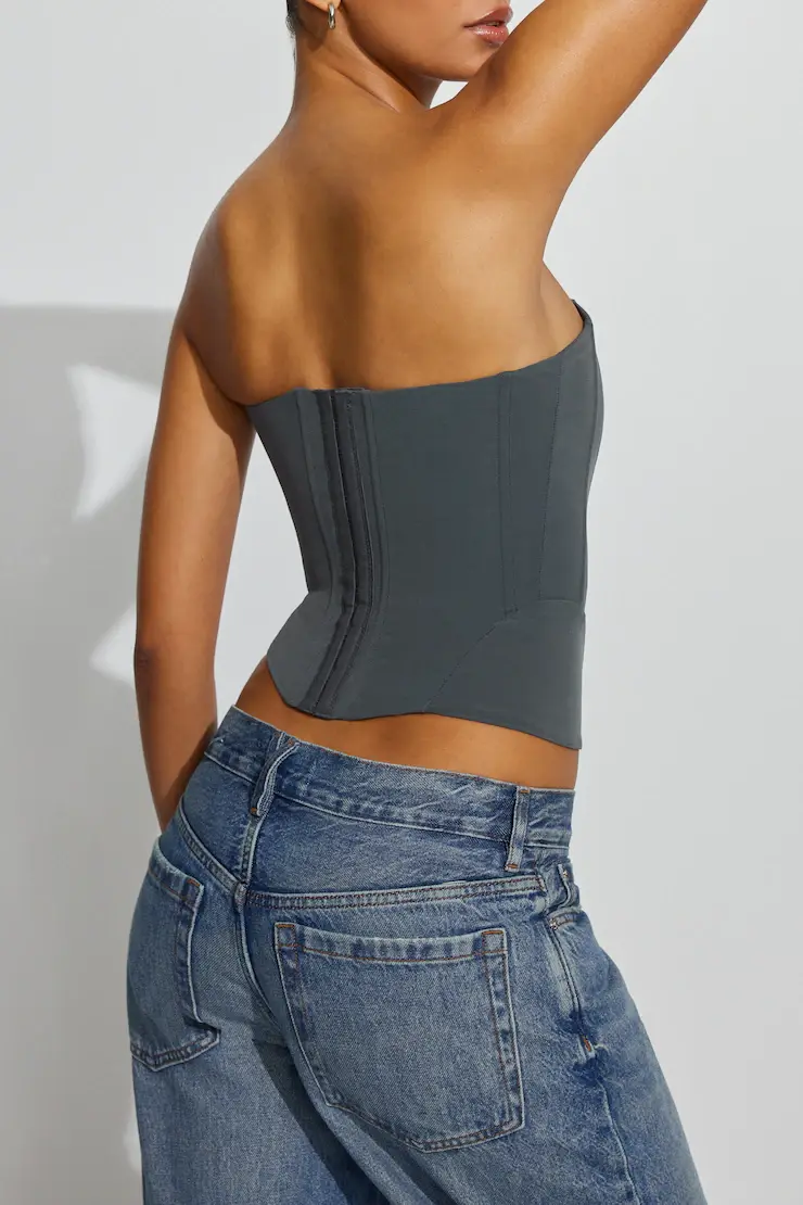 Mesh Longline Tube Corset - Image 4