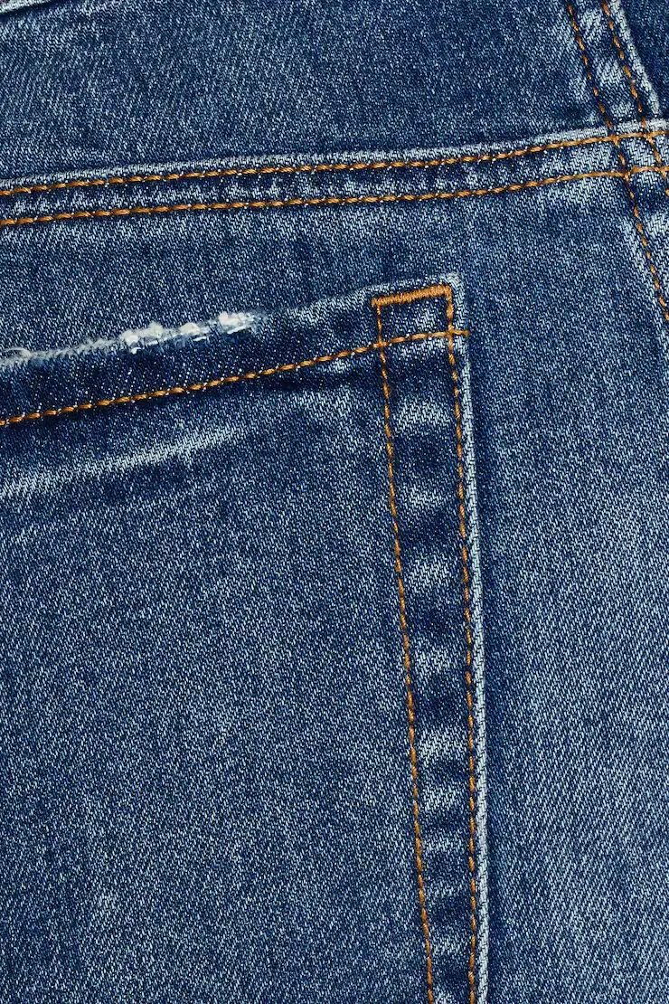 Denim Micro Skort - Image 8