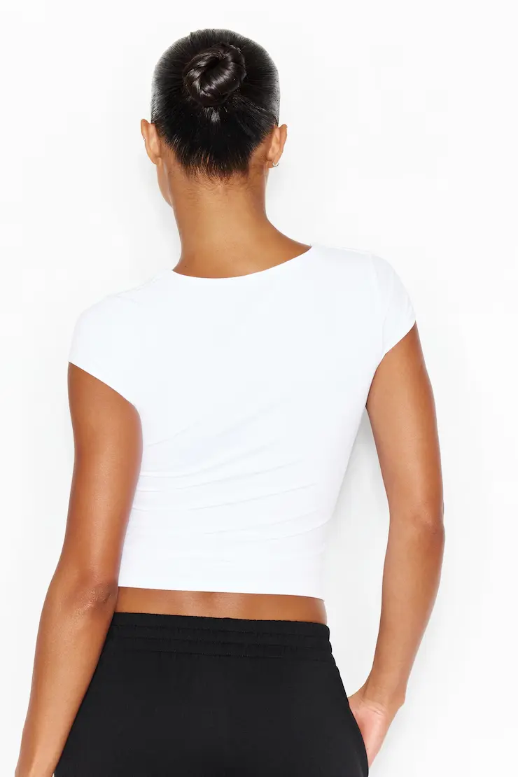 Sleek Plunge T-Shirt - Image 3