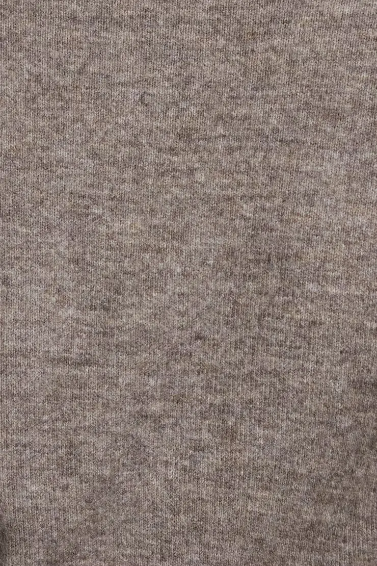 Long Sleeve Spongy Henley Sweater - Image 4