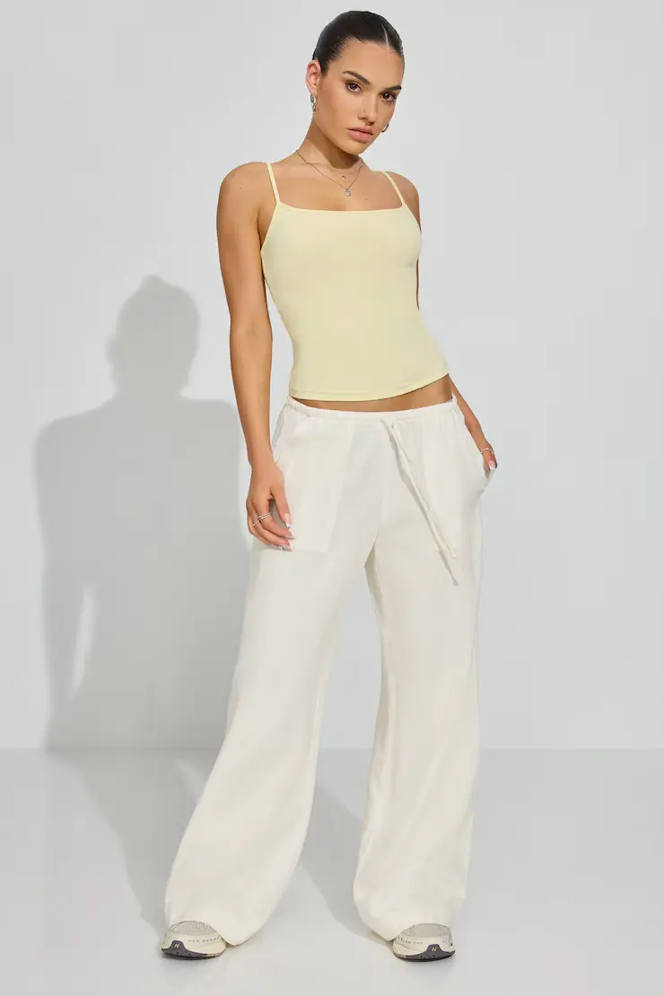 Millie Linen Pull-On Pants - Image 2