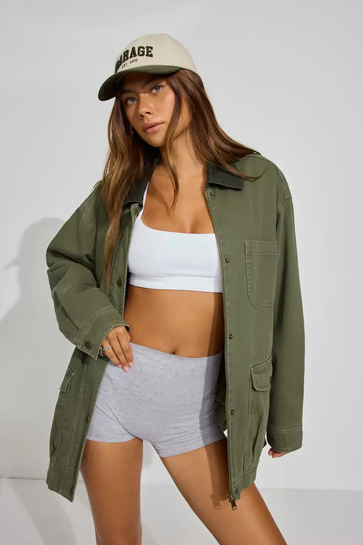 Long Twill Field Jacket - Image 2