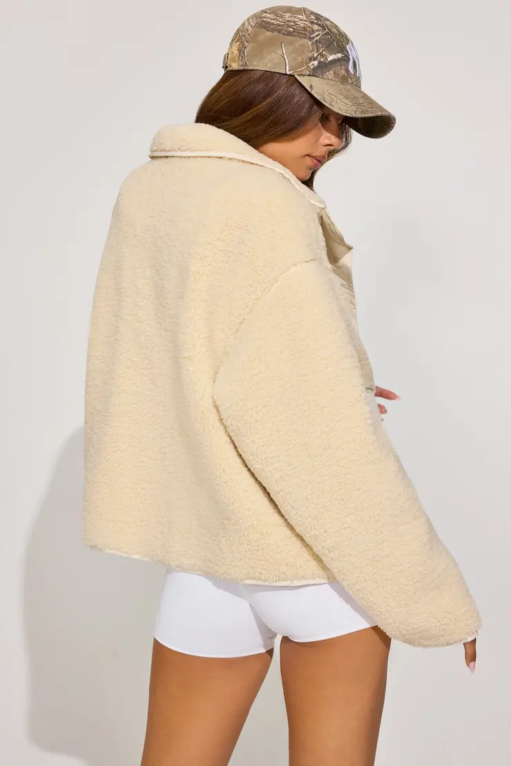 Sherpa Mixed Media Jacket - Image 4
