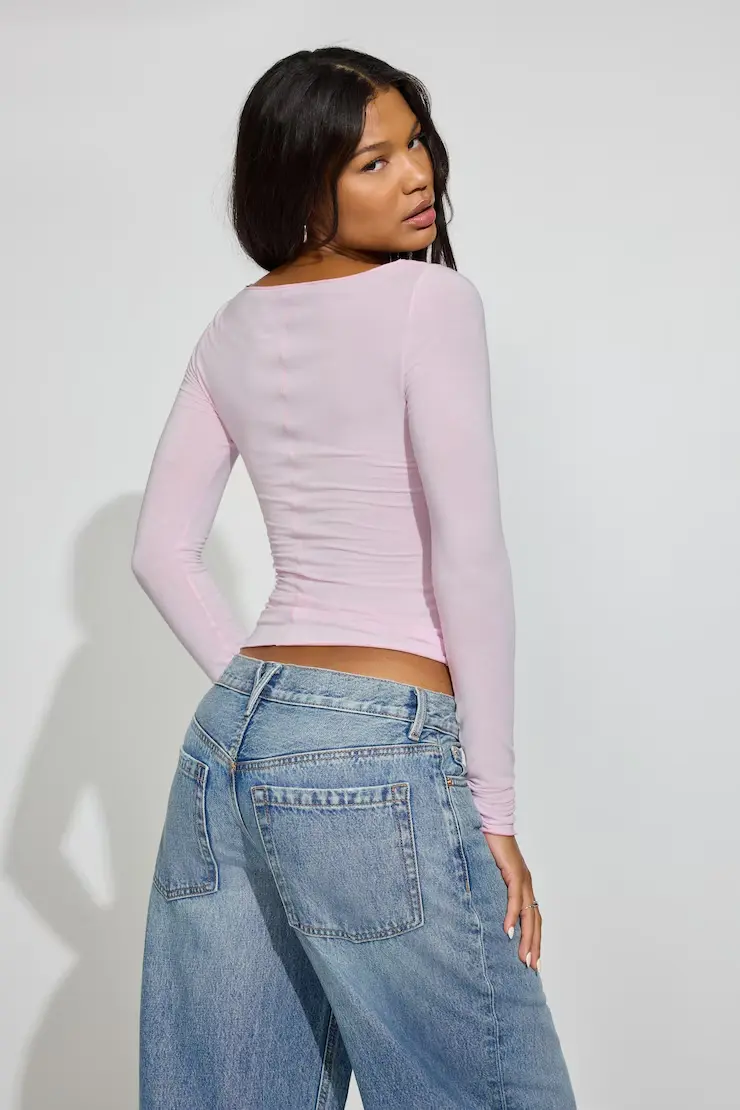 Sexycozy Boat Neck Long Sleeve Top - Image 3