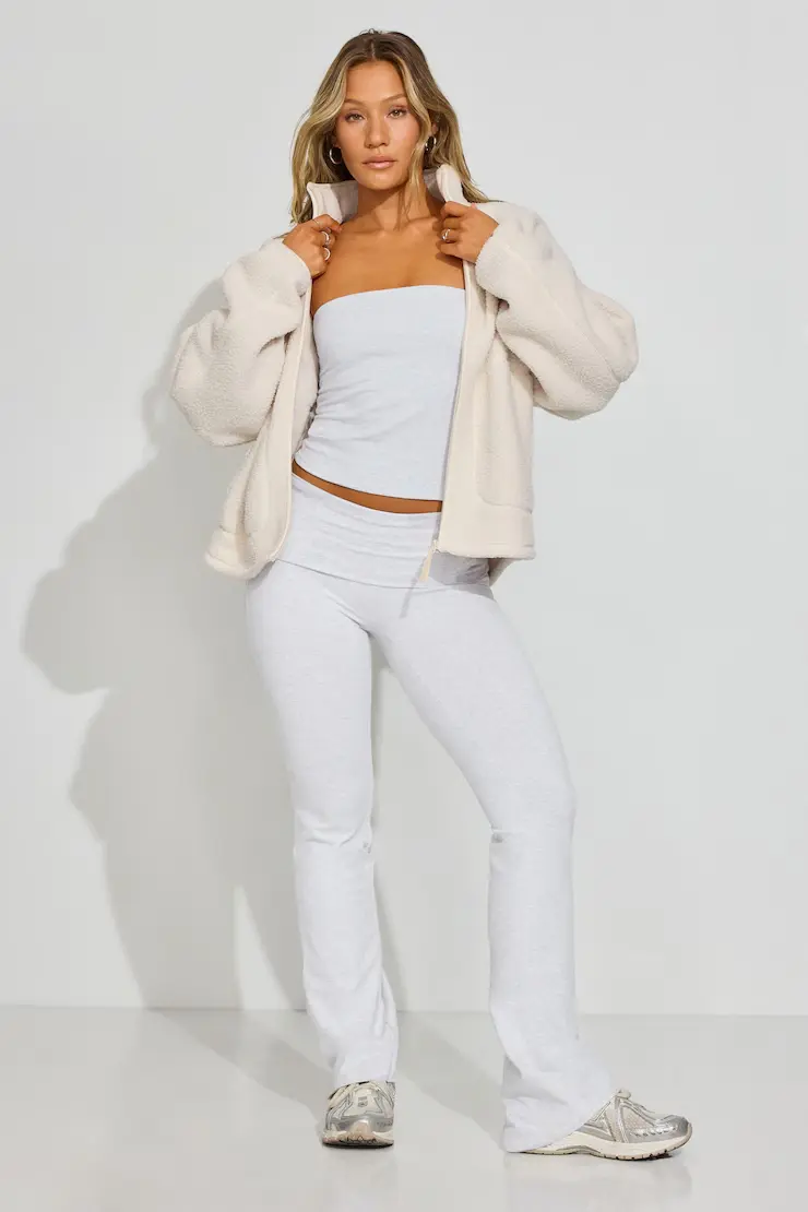 Sherpa Fleece Full Zip Jacket - Image 2