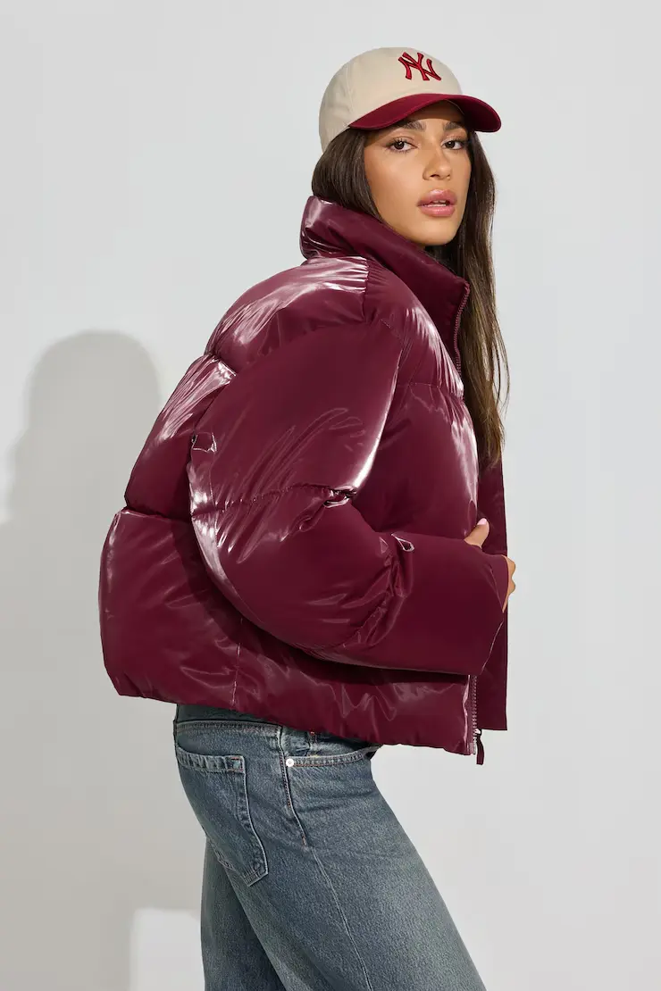 Shiny Puffer Jacket - Image 2