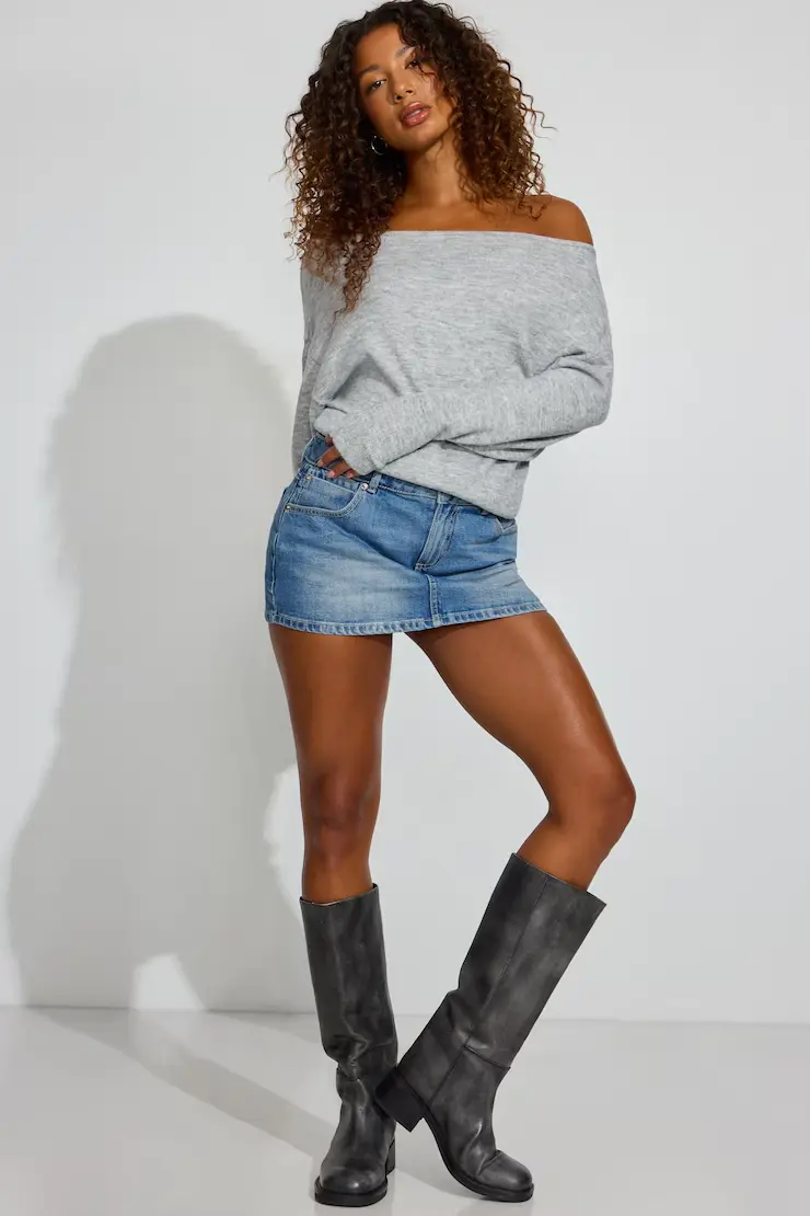 Rory Relaxed Off Shoulder Sweater - Image 2