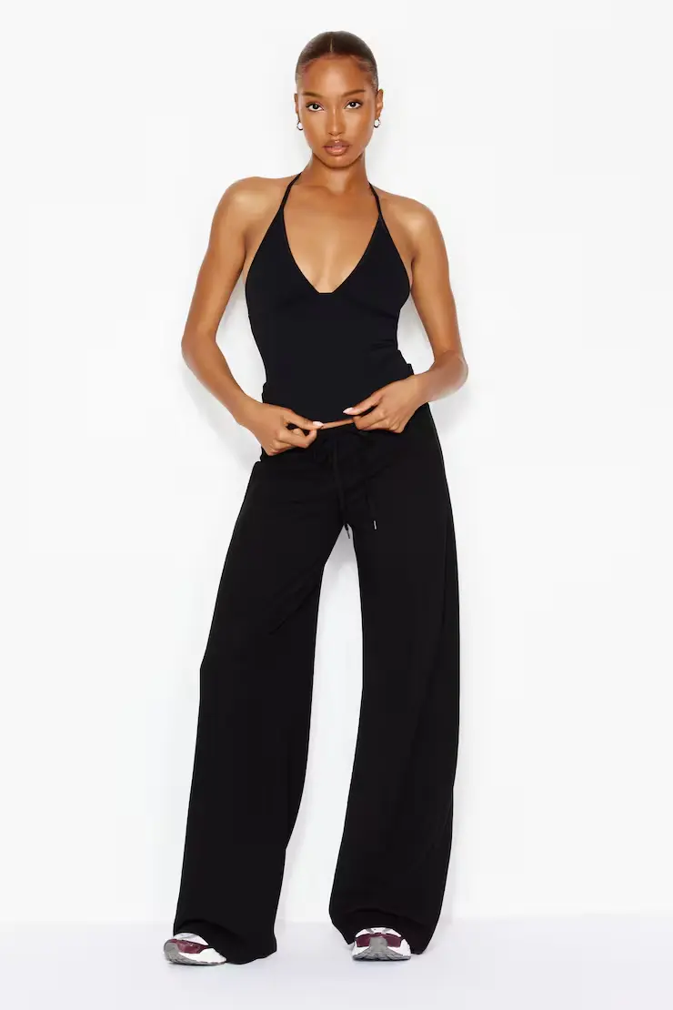 Stretchterry Wide Leg Pants